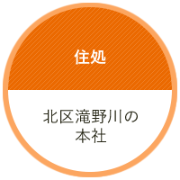 住処：北区滝野川の本社